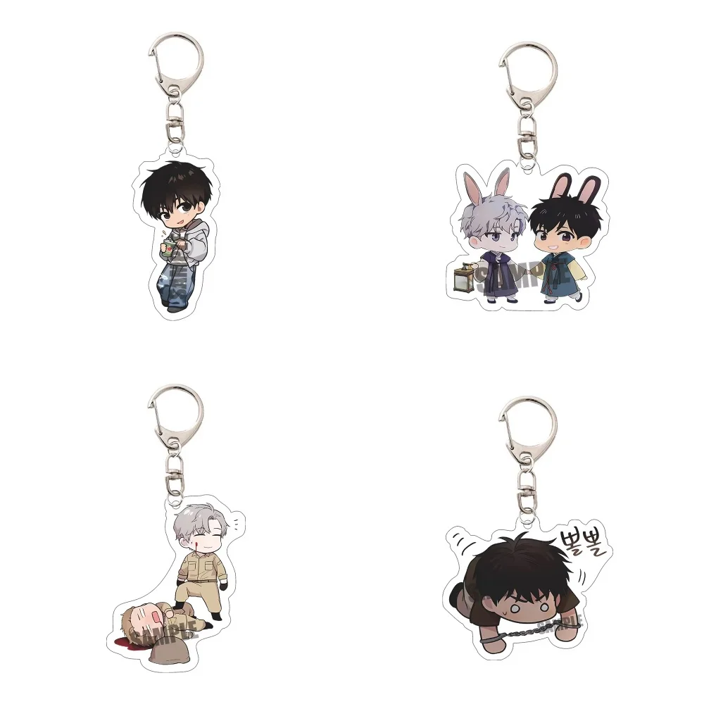 6cm Anime Passion Acrylic Keychain Model Characters Ornament Accessories Goods Collection Christmas Gift