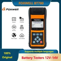 FOXWELL BT780 12V Battery Tester 0-1000A Car AGM GEL EBP Batteries Analyzer Built-in Printer 12V-24V Starting Charging System A+