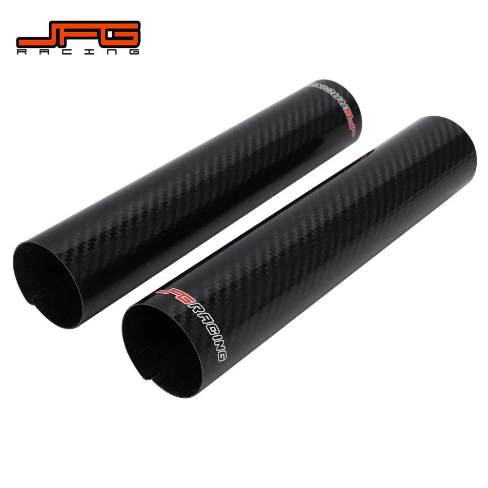 260mm Front Fork Shock Guard Motorcycles Accessories Universal Carbon Fiber Cover Adjustable For KTM YAMAHA HONDA Street Bikes