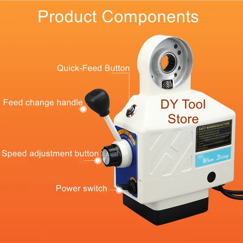 European milling machine cutter 260-X axis (110v) universal cutter accessory turret feeder