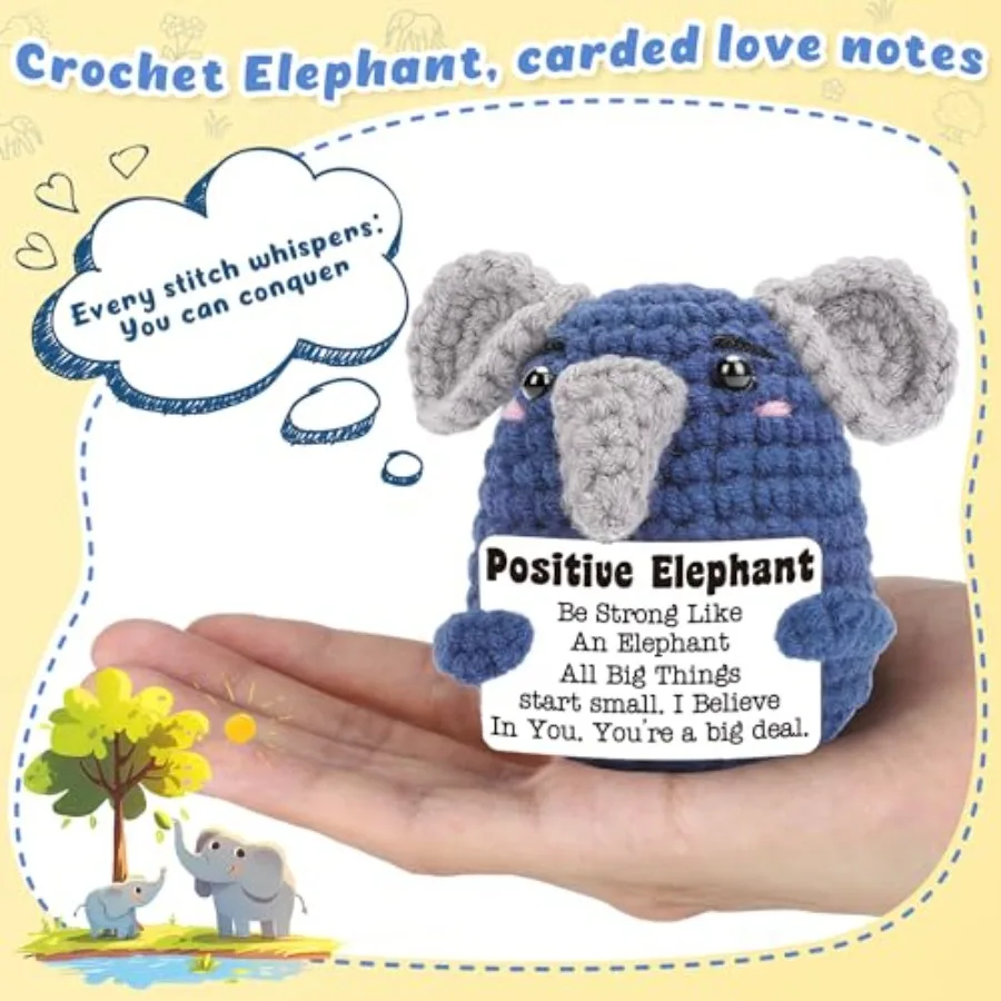 Cute Positive Affirmation Gifts for Him Her Inspirational Cheer Up Christmas Stocking Stuffers White Elephant Birthday Gift for