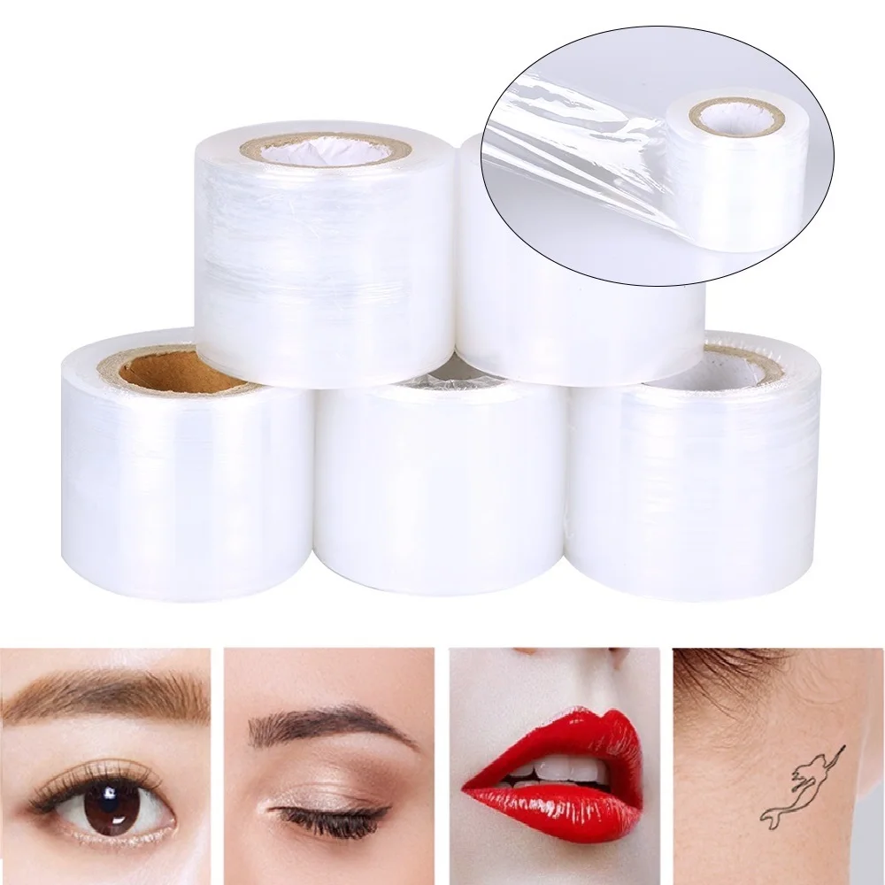 

1pcs Tattoo Film Wrap Clear Cover Preservative Cling Naked Film Semi-Permanent Making Tattoo Eyebrow Accessories Beauty Tools