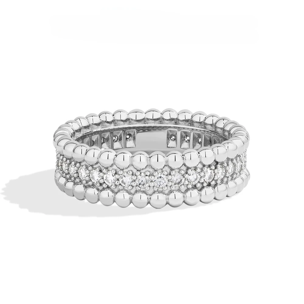 Women's Luxury 925 Silver Plated Moissanite Eternal Ring