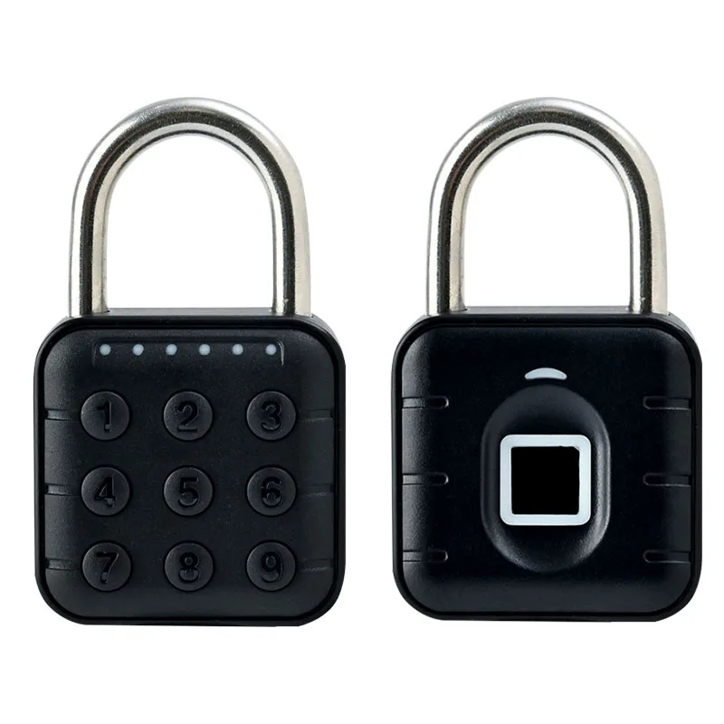 Smart Biometric Fingerprint Pad Lock Keyless Anti Theft Padlock IP67 Waterproof Home Travel Security Electronic Password Lock