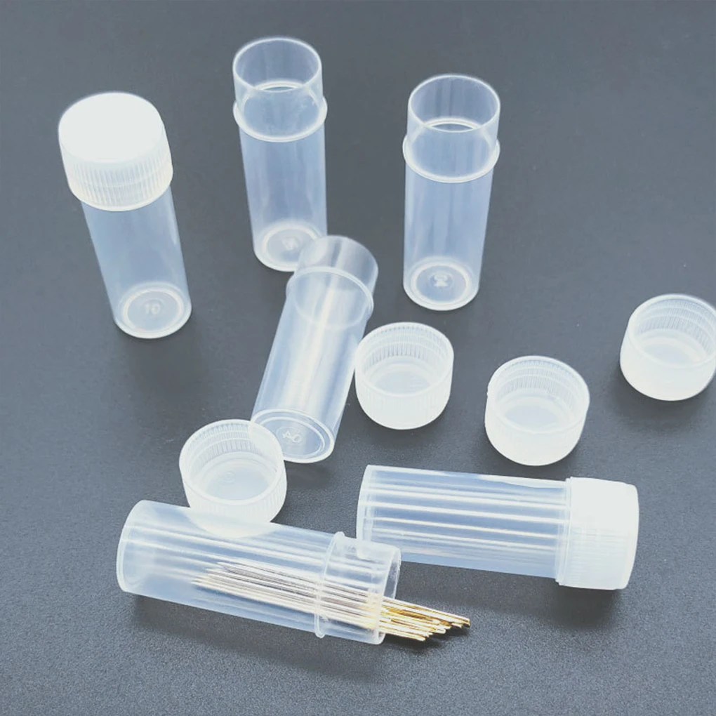 100piece Plastic Sample Tube With Lid Easy To Clean And Eco-friendly Convenient Small Vial Container white