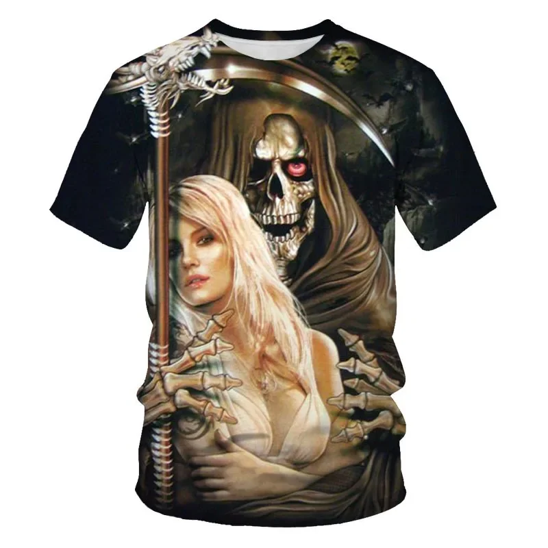

Skull Drinking t-shirt beer man Men's T-shirt Casual Tshirts Men's Tee Tops High Quality Brand T-shirt alt clothes Cool stuff