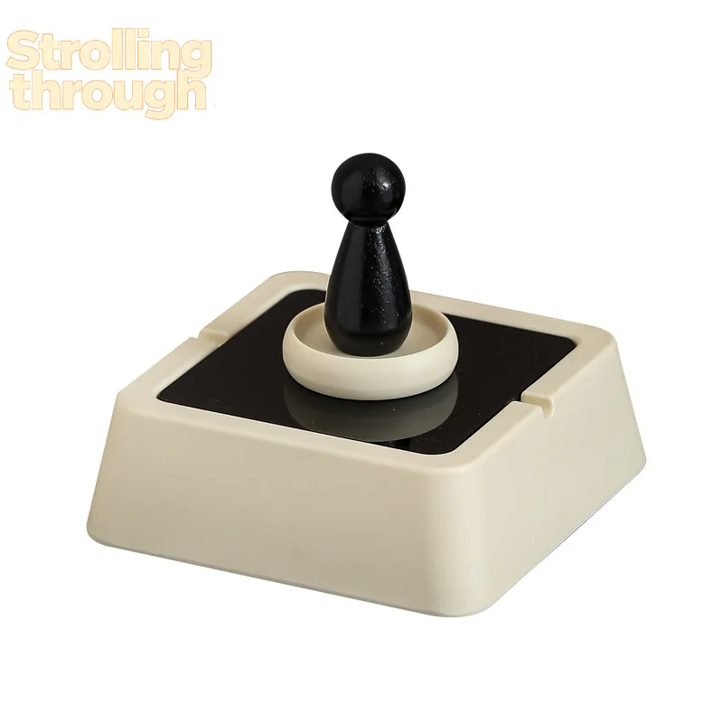 

2 шт. Креативная люксовая пепельница-украшение для дома, гостиной, офиса, простая настольная декоративная пепельница с защитой от разлета пепла