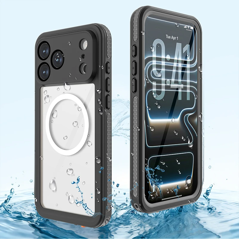 

IP68 Waterproof Case For Iphone 17 Pro Max 17 Air Full Body Protection Heavy Duty Protective Cover Snorkeling Dustproof,Swimming