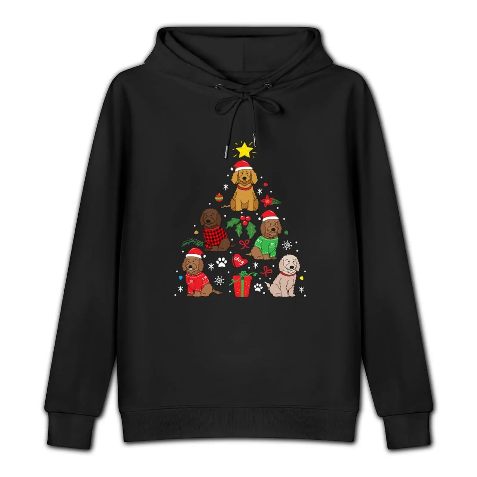 Labradoodle Christmas Ornament Tree Pullover Hoodie men's sweat-shirt fashion men hoody