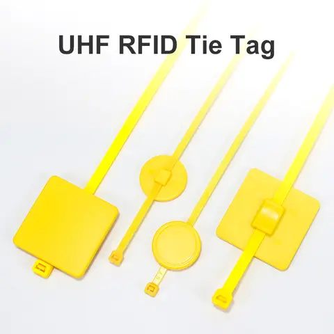 플라스틱 케이블 씰 지퍼 타이 태그 UHF RFID, 재사용 가능