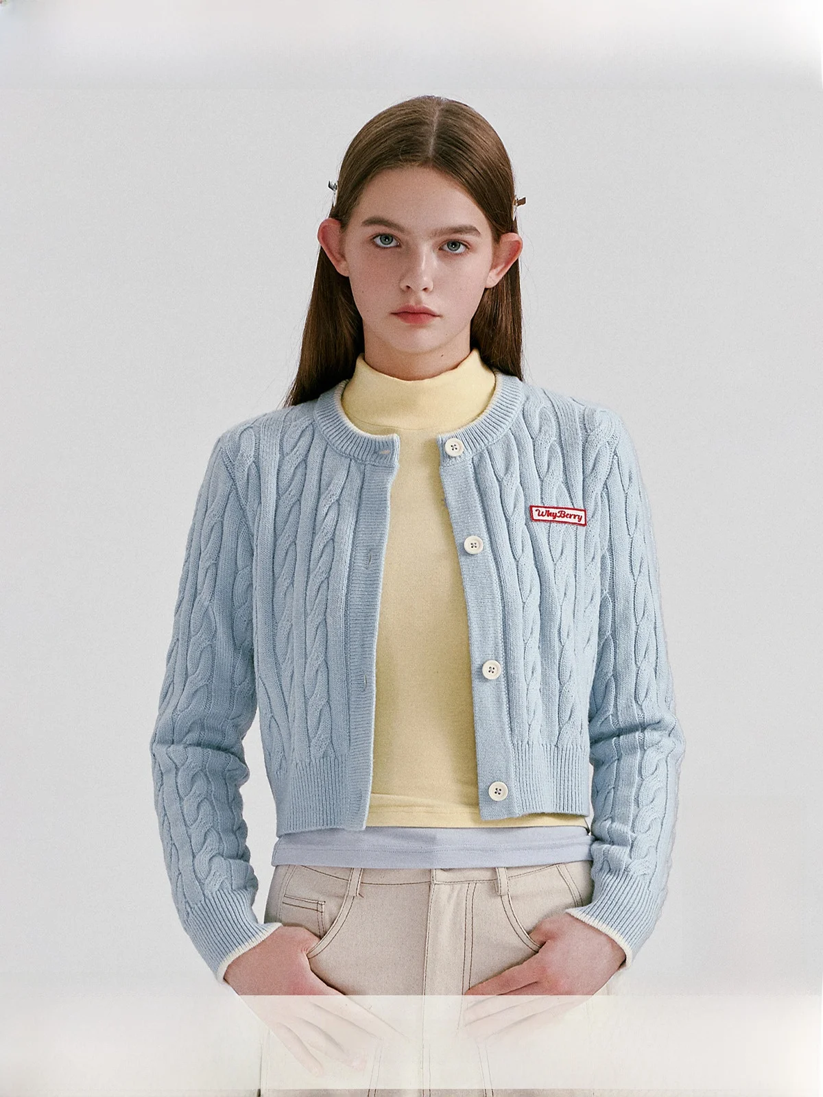 

WhyBerry Red ort Sweater Commuter Sle Nylon Wool Blend Winter Faion Small Size Early Spring Knitted irt Miss Rich Sle