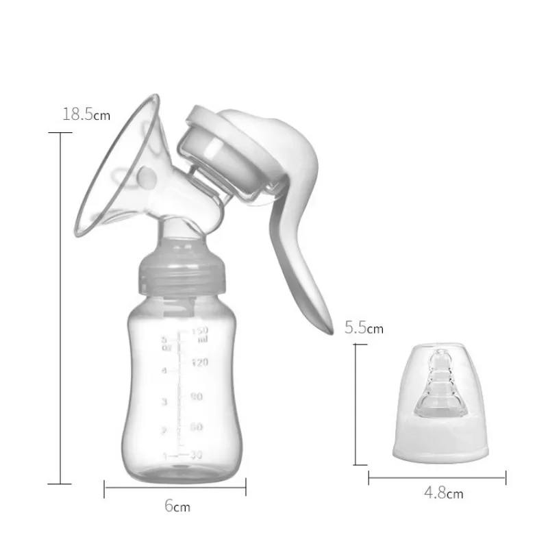 Breast Pump Baby Nipple Manual Suction Milk Pump Feeding Breasts Pumps Milk Bottle Sucking Postpartum Supplies Feeding Bottle