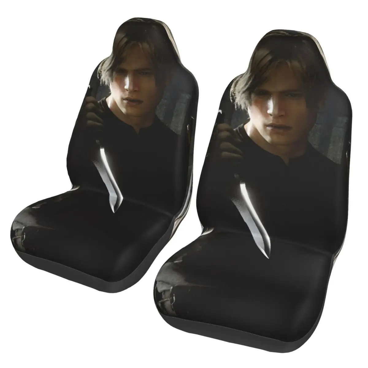 Leon Kennedy Resident Universal Car Seat Cover for most cars Suitable For All Kinds Models Eviled Car Seat Covers Fabric Fishing