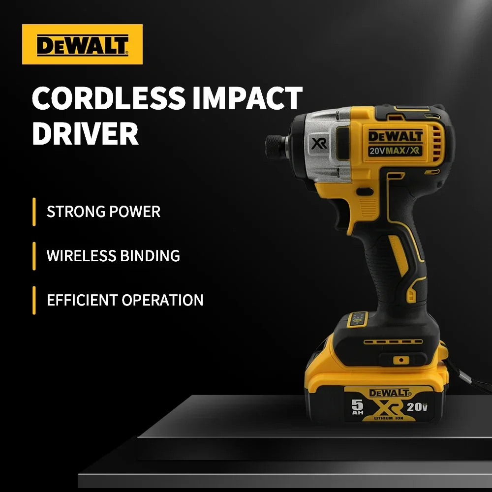 DEWALT DCF887 bor listrik Motor tanpa kabel, bor listrik torsi tinggi 1/4 dalam 205nm untuk baterai Lin 20V