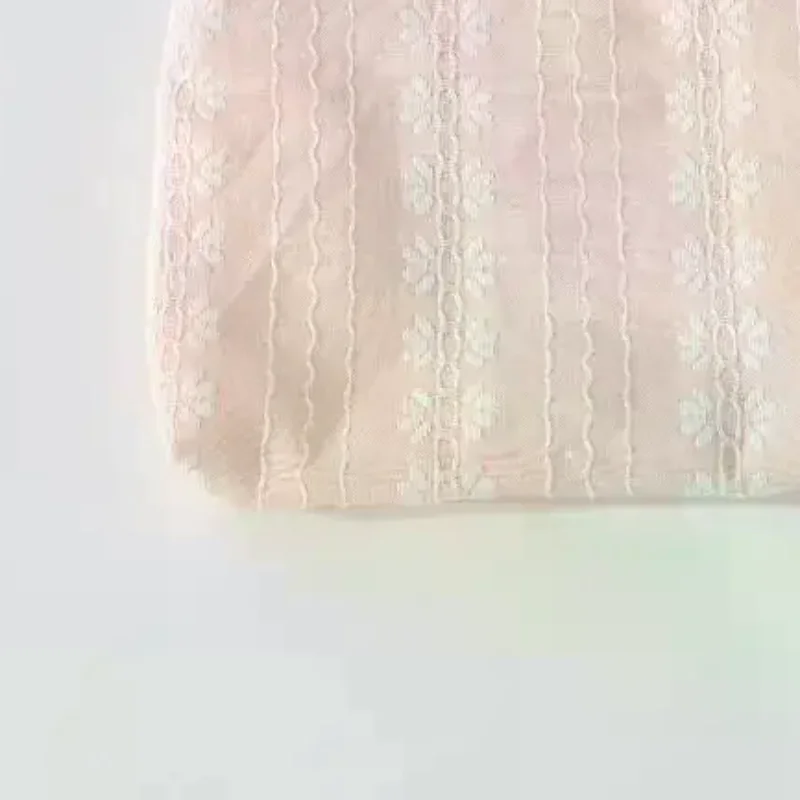 Pink Striped Women Makeup Bag Cute Wallet Mini Cosmetic Bags Portable Key Earphone Lipstick Storage Bag Coin Purse