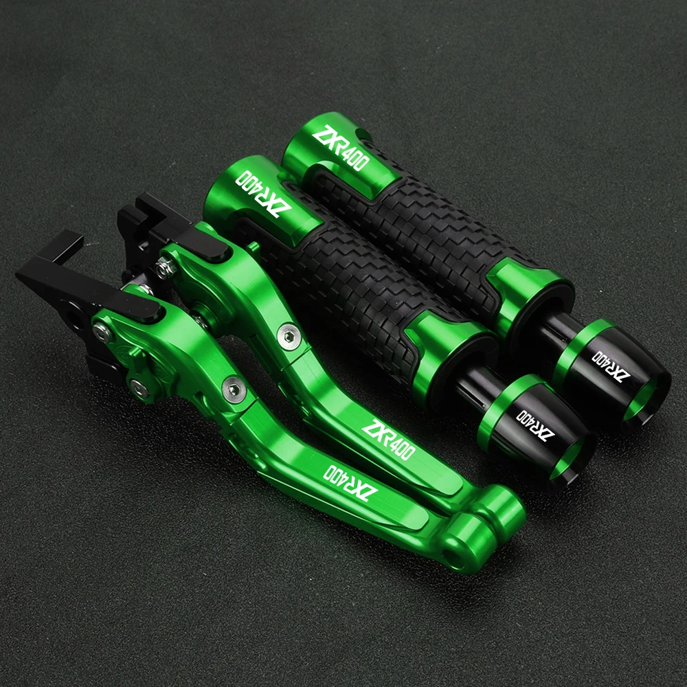 

Motorcycle Accessories Brake Clutch Levers Handle Bar End Grips Caps CNC for kawasaki ZXR400 allyeaRs ZXR400 all yeaRs ZXR400