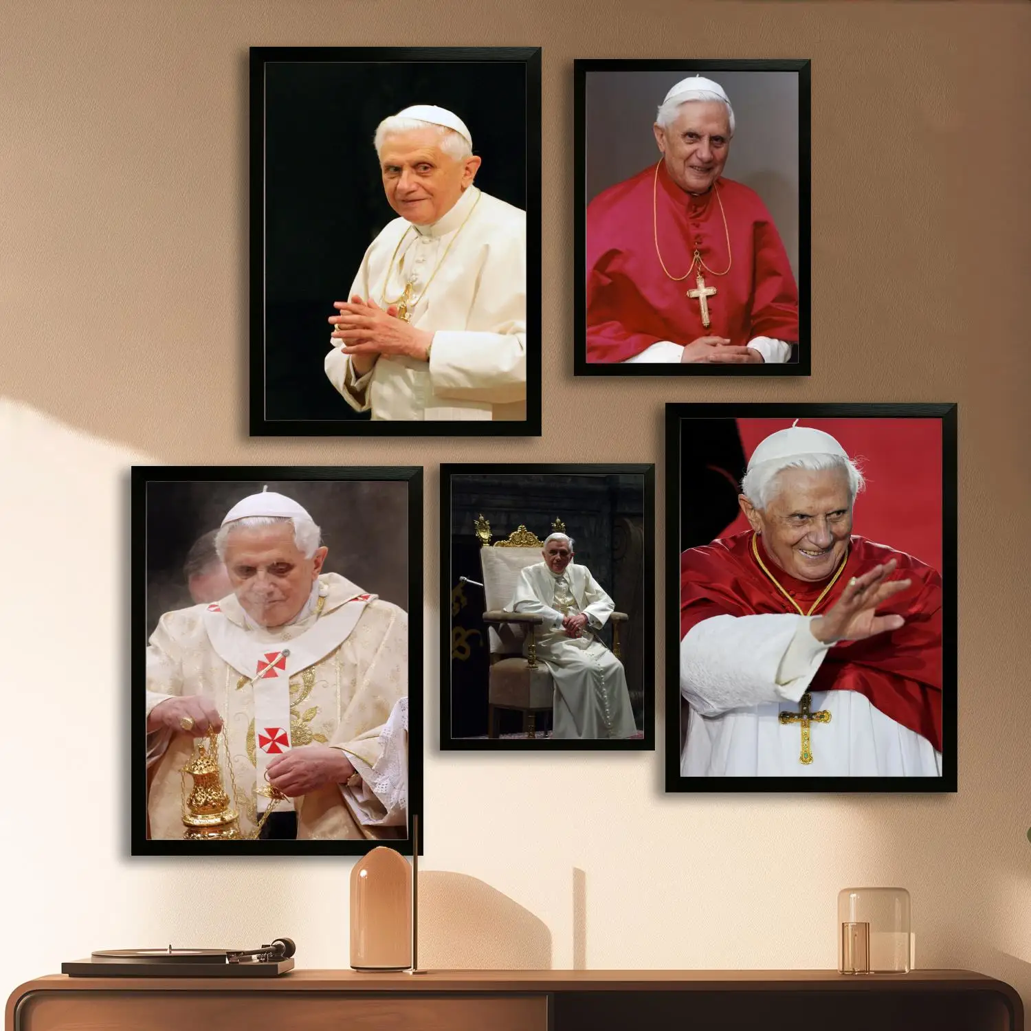 Pope Benedict XVI Canvas Art Poster and Wall Art Picture Print, Modern Family Bedroom Decor Posters,Decorative painting