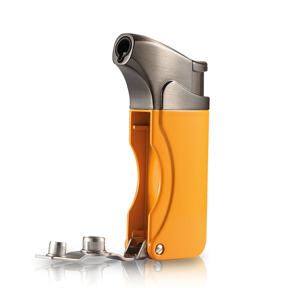 Luxury Cigar Lighter Torch Windproof Cigarette Lighters Cigar Cutter Scissors Sharp Cigar Lighter Cutter Set for Gift