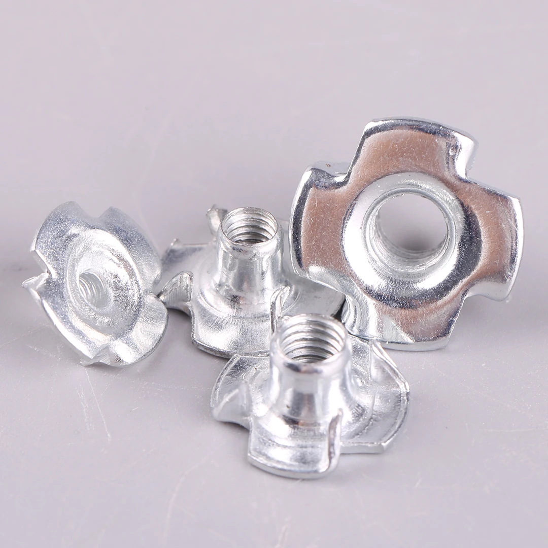 10pcs M2 M3 M4 M5 M6 Reverse Claw Nut Non-slip 4 Paw Metal Threaded Nut DIY Accessories for RC Boat/Car/Aircraft Model Parts