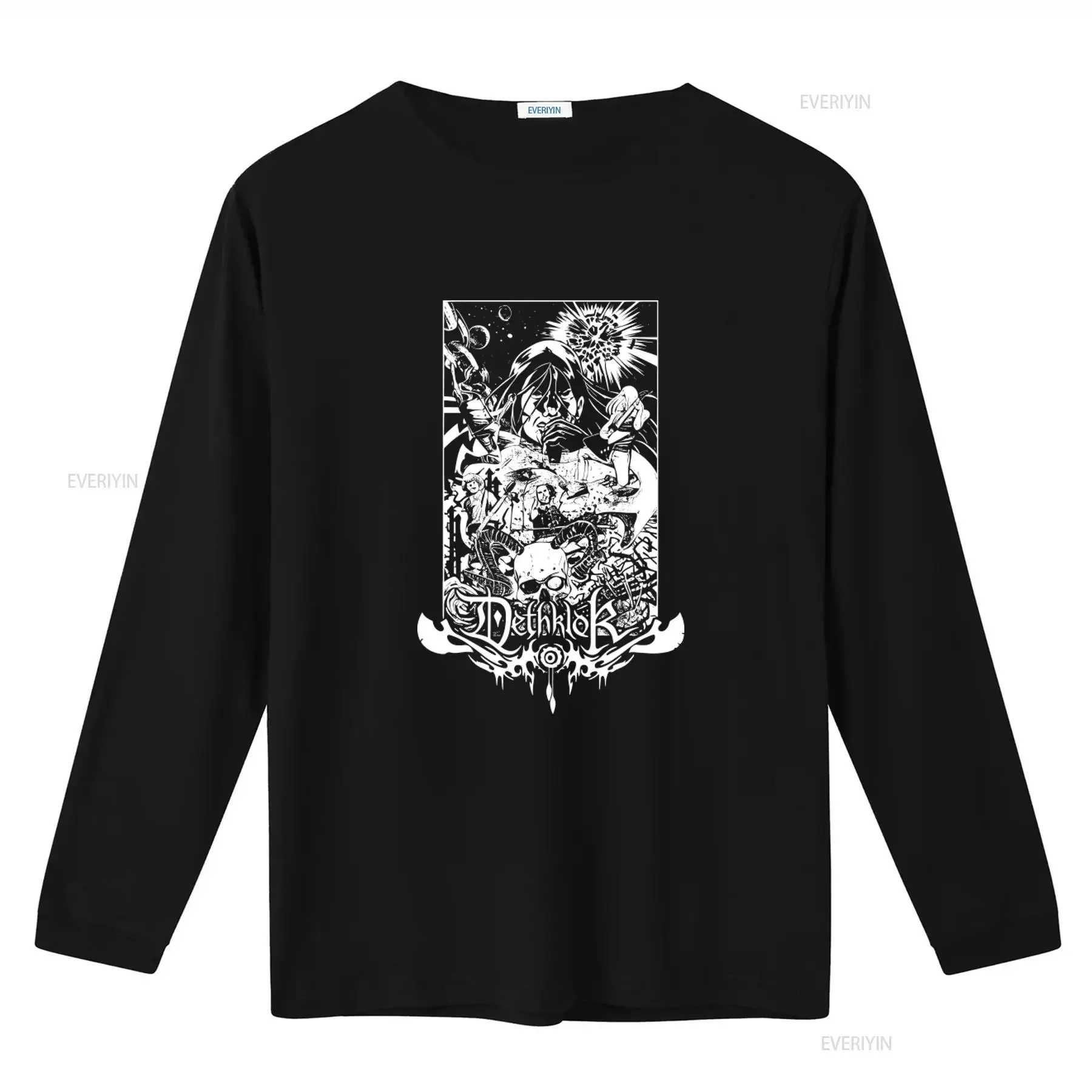 Rare Metalocalypse Dethklok T Shirt for Men and Women Unique Skull Fantasy Design vintage Washed Unisex homme Breathable