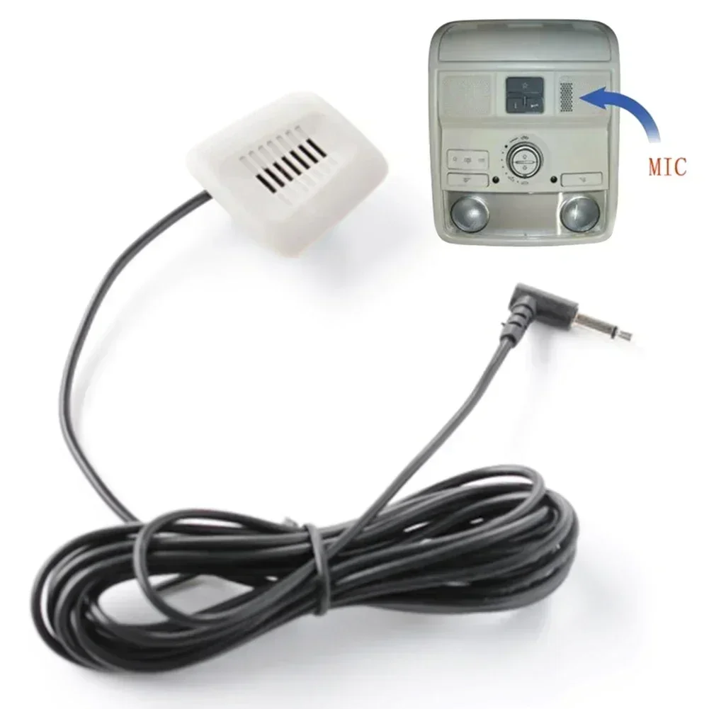 Car Audio Microphone 3.5mm Plug Mic Stereo Wired External Microphone For BMW 1 3 5 Series F20 F30 F35 F10 F18 X3 F25