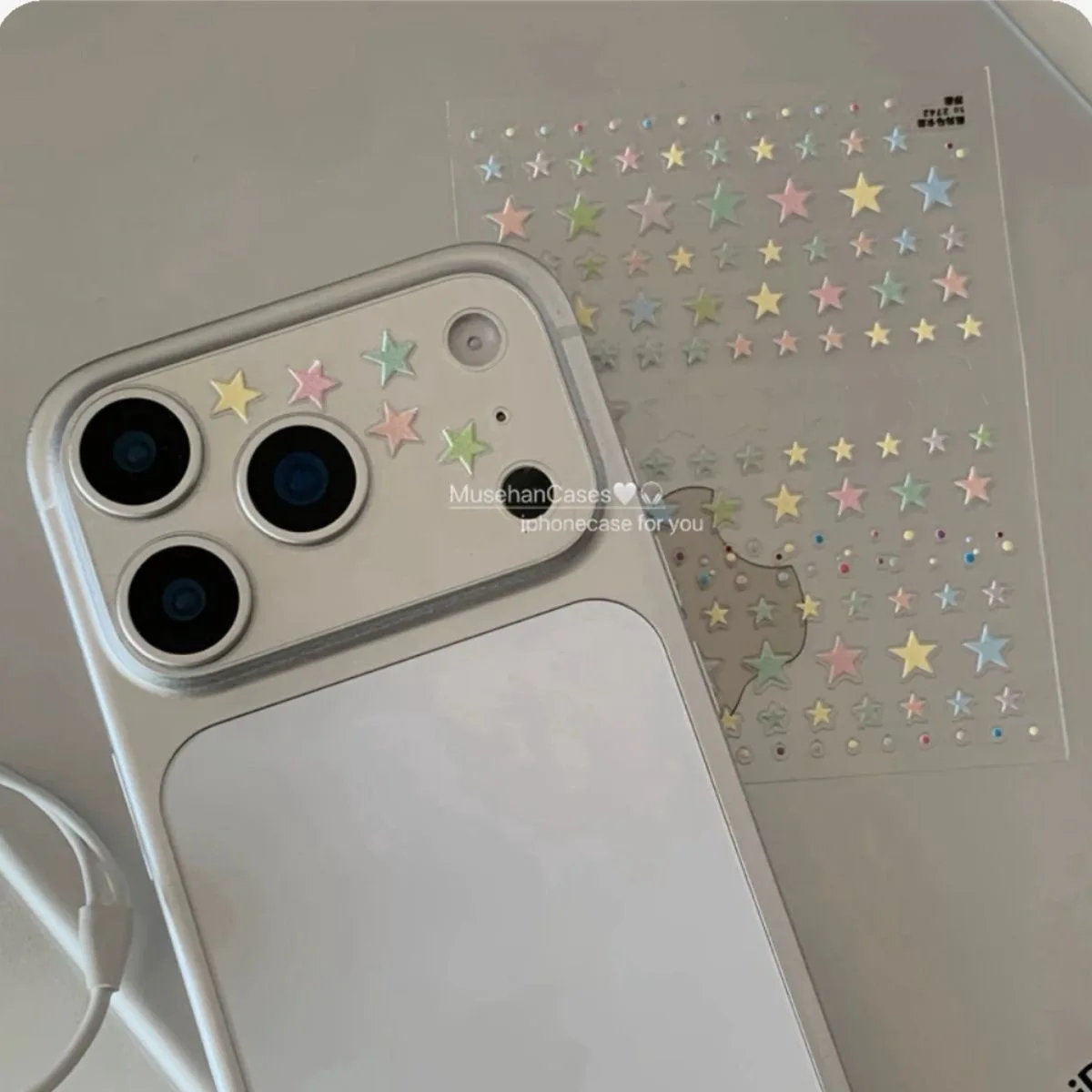 

5 шт. MIX для iphone 17 Pro Max милая мультяшная иллюстрация для iPhone чехол для iPhone17 наклейка на объектив DIY наклейка