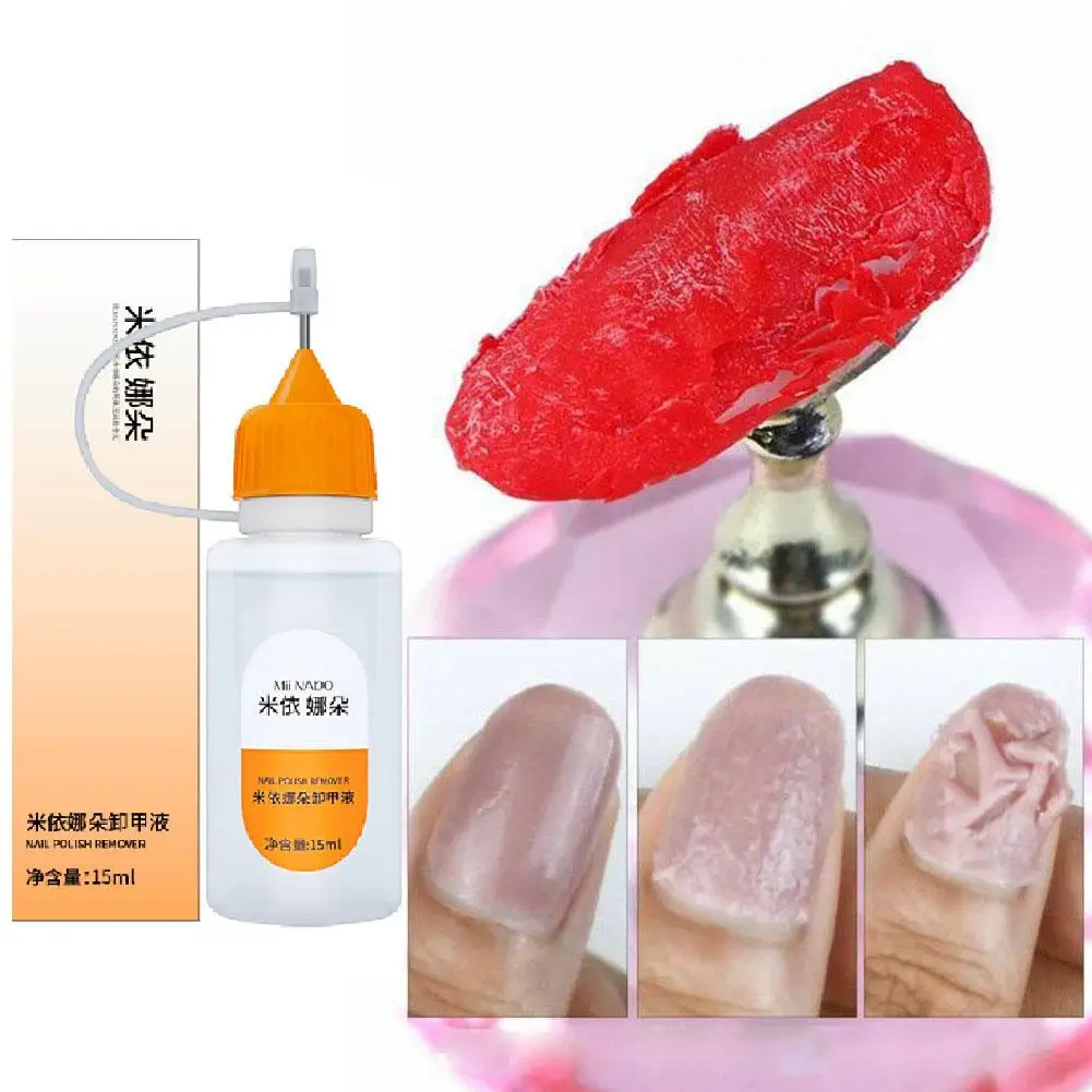 15ml Nagellijm Remover Valse Nagel Tips Debonder Verwijderen Vloeistof Druk Gel Snelle Nagels Gereedschap Nep Strass Ontbinden op Mani Y1T0