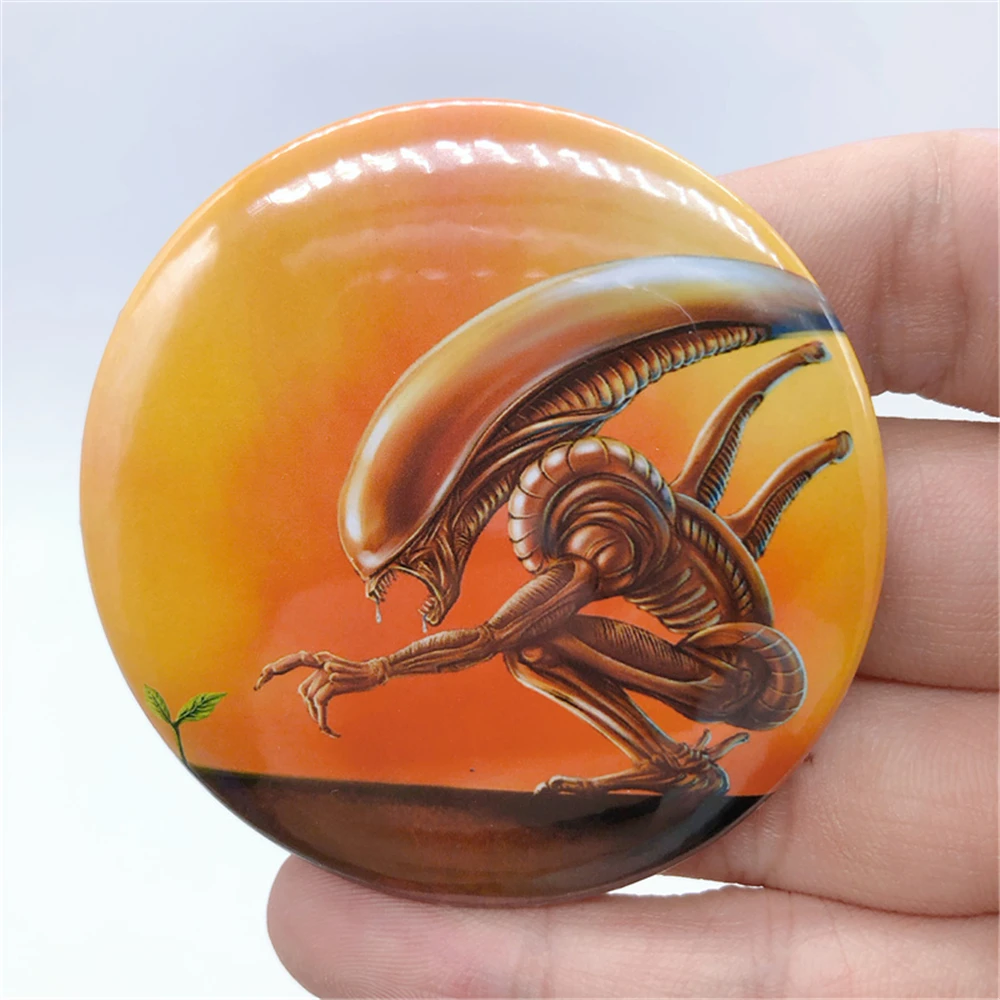 Film Alien Predator Cosplay Abzeichen Pin SPTE Weißblech Brosche Zubehör Weihnachtsgeschenk