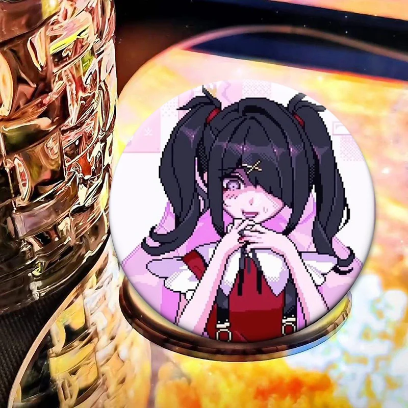 Needy Streamer Overload Brooches for Backpack Anime Figure Rain Lapel Pins Cartoon Cosplay Badge Accessories Clothes Decoration