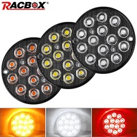 3 Inch Round LED Tail Light Emergency Marker Truck Flash Warning Strobe Lamp 12V 24V Motorcycle Trailer Pickup RV Signal Lamps