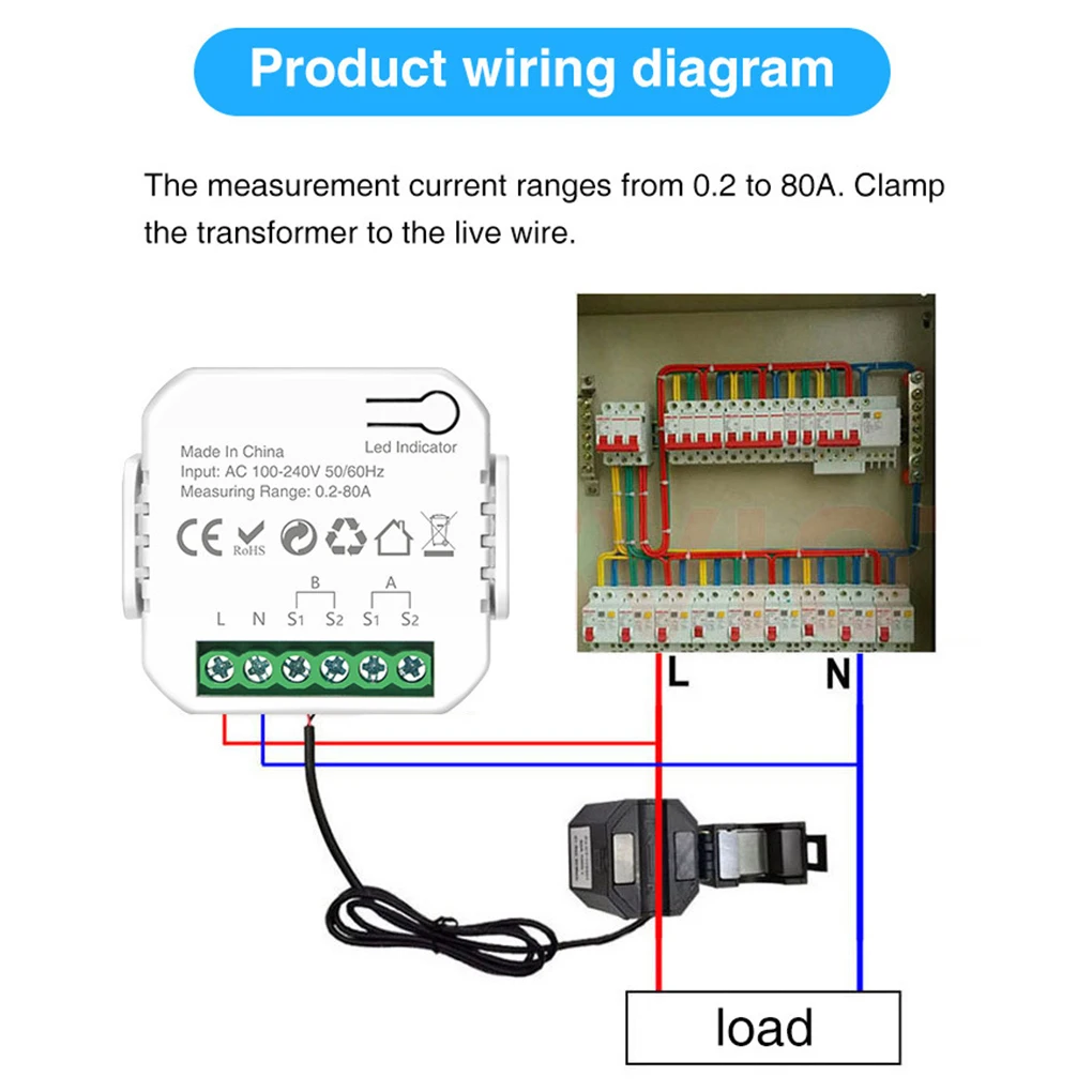 App-Controlled Smart Life Energy Saving And Real-time Monitoring Remote Control Tuya Smart Life