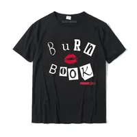 Mean Girls Burn Book Cover Graphic T-Shirt Tops Shirt on Sale Fitness Tight Cotton Men T Shirts Fitness Tight Oversized T Shirt