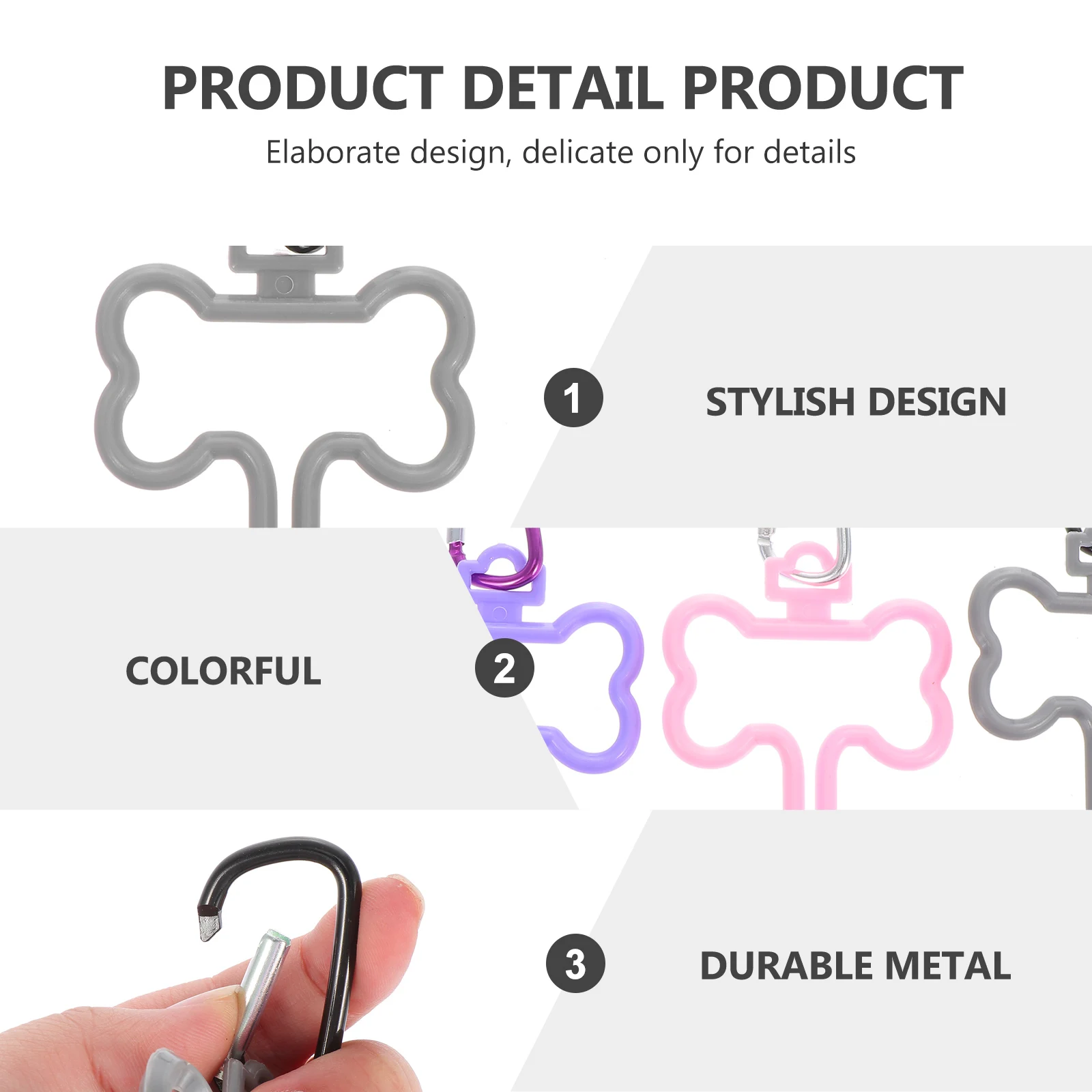 

3pcs Poop Holder Dog Clip Pet Supplies Hands-Free Leash Clamp Durable Waste Bag Fixed Holder For Walking Dog Supply Pet Waste