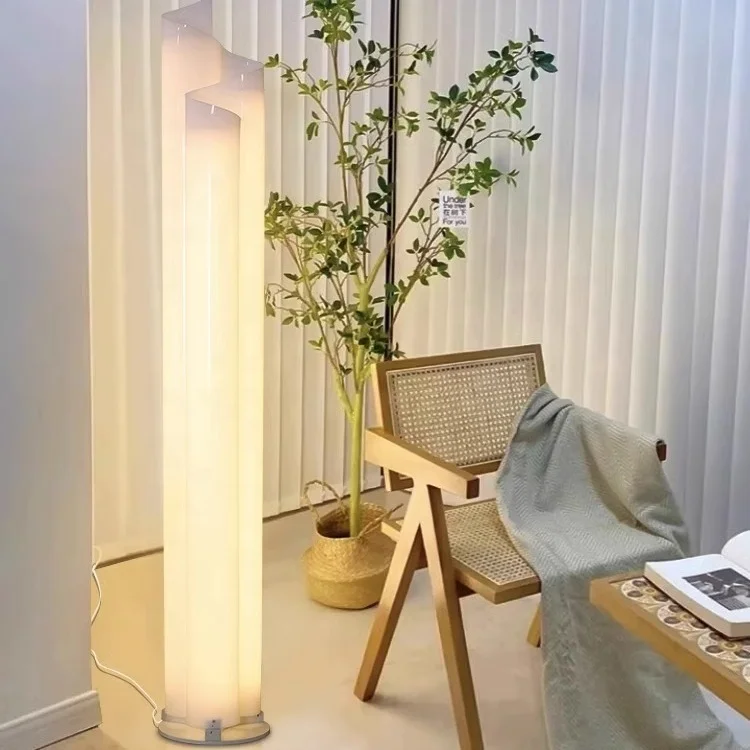 Modern design interior decoration hotel villa living room home decoration acrylic metal LED floor lamp
