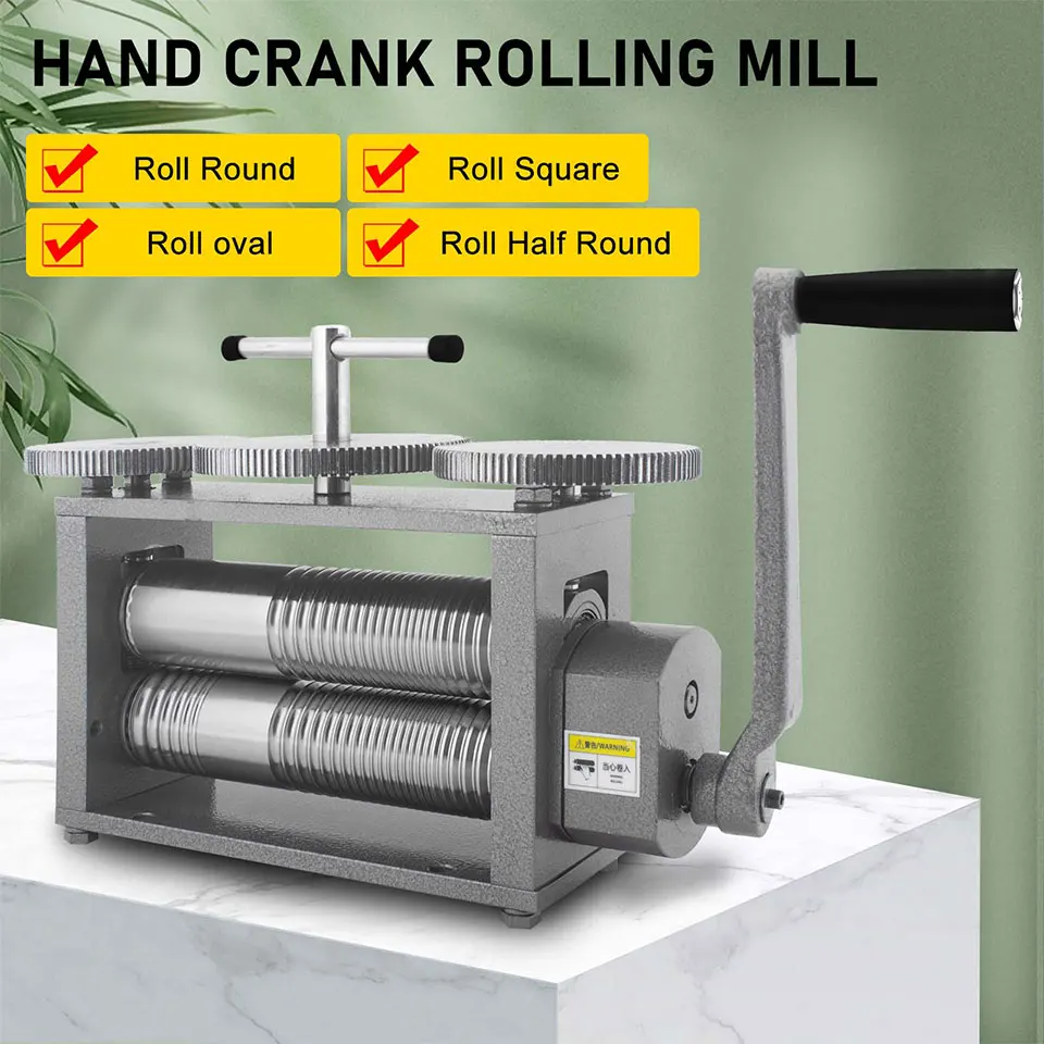 

NEW Arrives Jewelry Tool Equipment 4 In-1 Light Duty Metal Roller Machine Half Rolling Mill Jewelry Rolling Mill Machine
