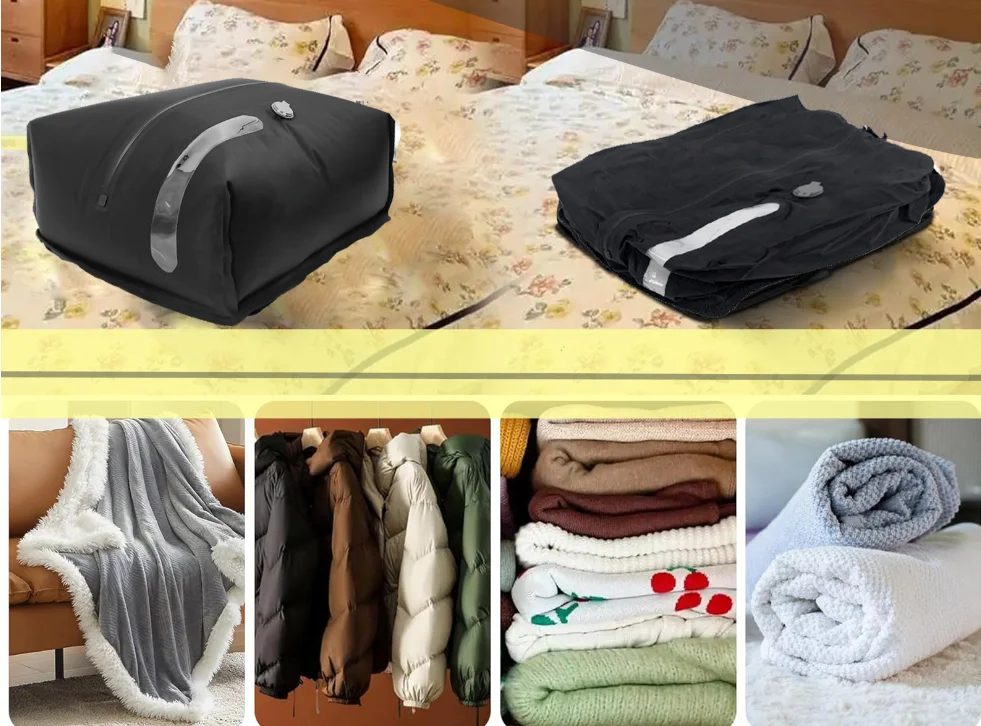 Compression Storage Bags Reusable Waterproofing 16L 70d TPU Save Space Easy To Use Multipurpose Vacuum Travel Bag for Luggage 가방