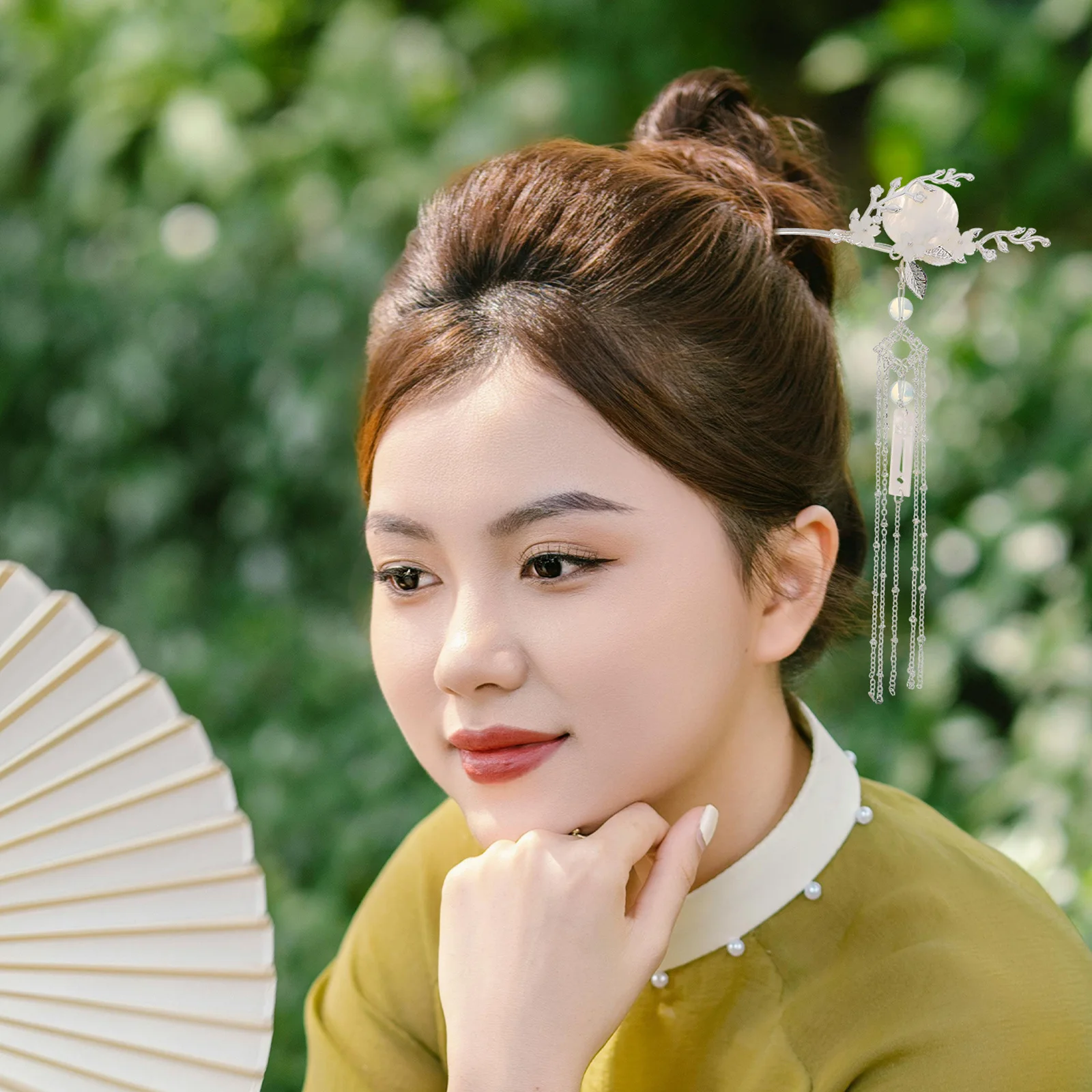 

2pcs Ancient Chinese Pin Vintage Floral Hair Chopsticks Traditional Hanfu Accessories Alloy Tassel Hair Stick For Women Retro