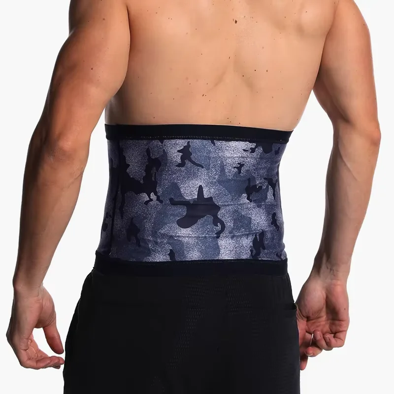 Männer Sauna Anzüge Taille Trimmer Bauch Wrap Workout Schweiß Band Bauch Trainer Gewicht Verlust Shaper Bauch-steuer Abnehmen Gürtel – Detail 7