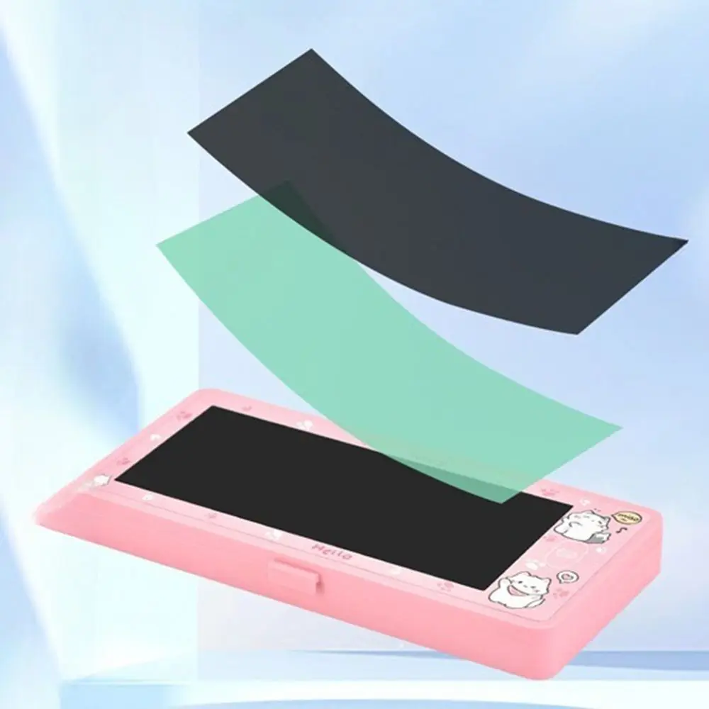 

Cartoon with LCD Screen Pencil Case Erasable Drawing Board 2-in-1 Pen Box Large Capacity Cute Stationery Box Gift