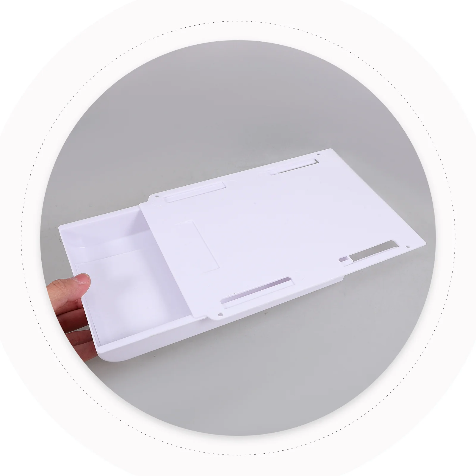 

Hidden Drawer Box Large Capacity Under Desk Organizer For Office Dorm Study Self Adhesive Desktop Drawers Plastic