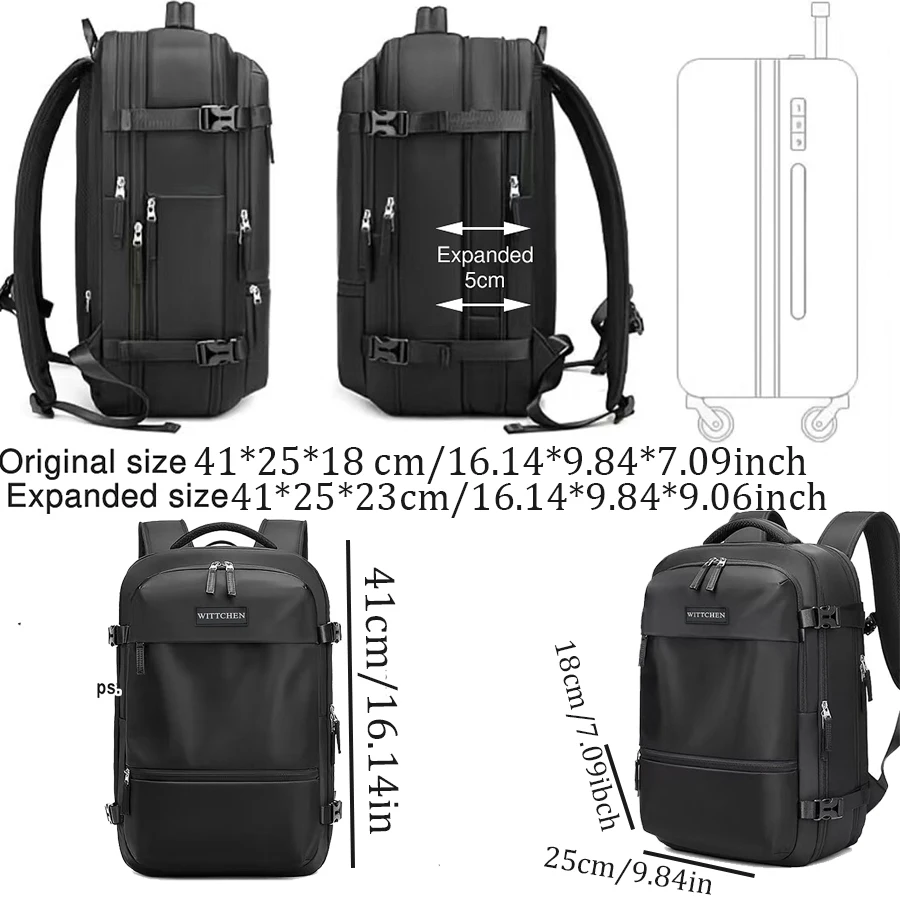 New Travel Lightweight Backpack for Short Trips, Men's Backpack for Business Trips and Travel, Large Capacity Computer Bag, a Great Gift Option