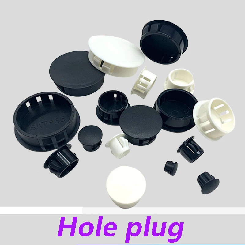 4~40Pcs Solid Nylon Hole Caps 6/8mm-50mm High Temperature Resistance T Type Silicone Seal Hole Plugs Dust-proof Gasket End Caps