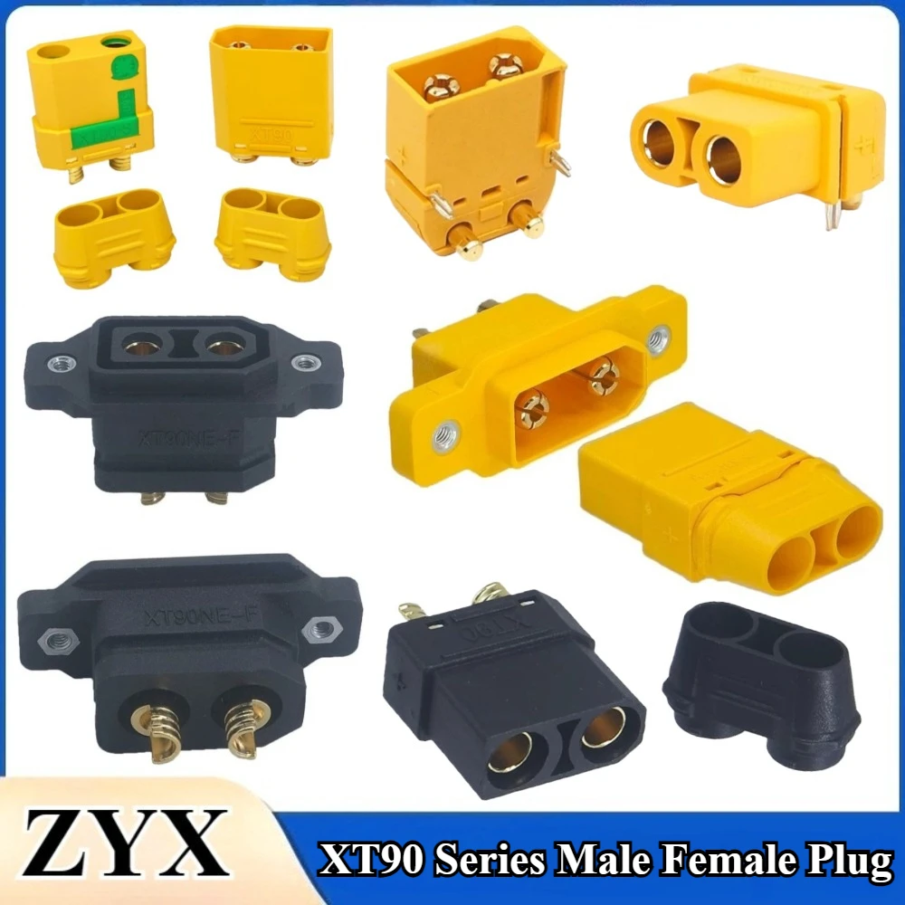 2-4Pcs XT90 Series Plug XT90S XT90H XT90NE XT90E XT90PB XT90PW Aircraft Model Connector Male Female Plug Anti Spark For RC Drone