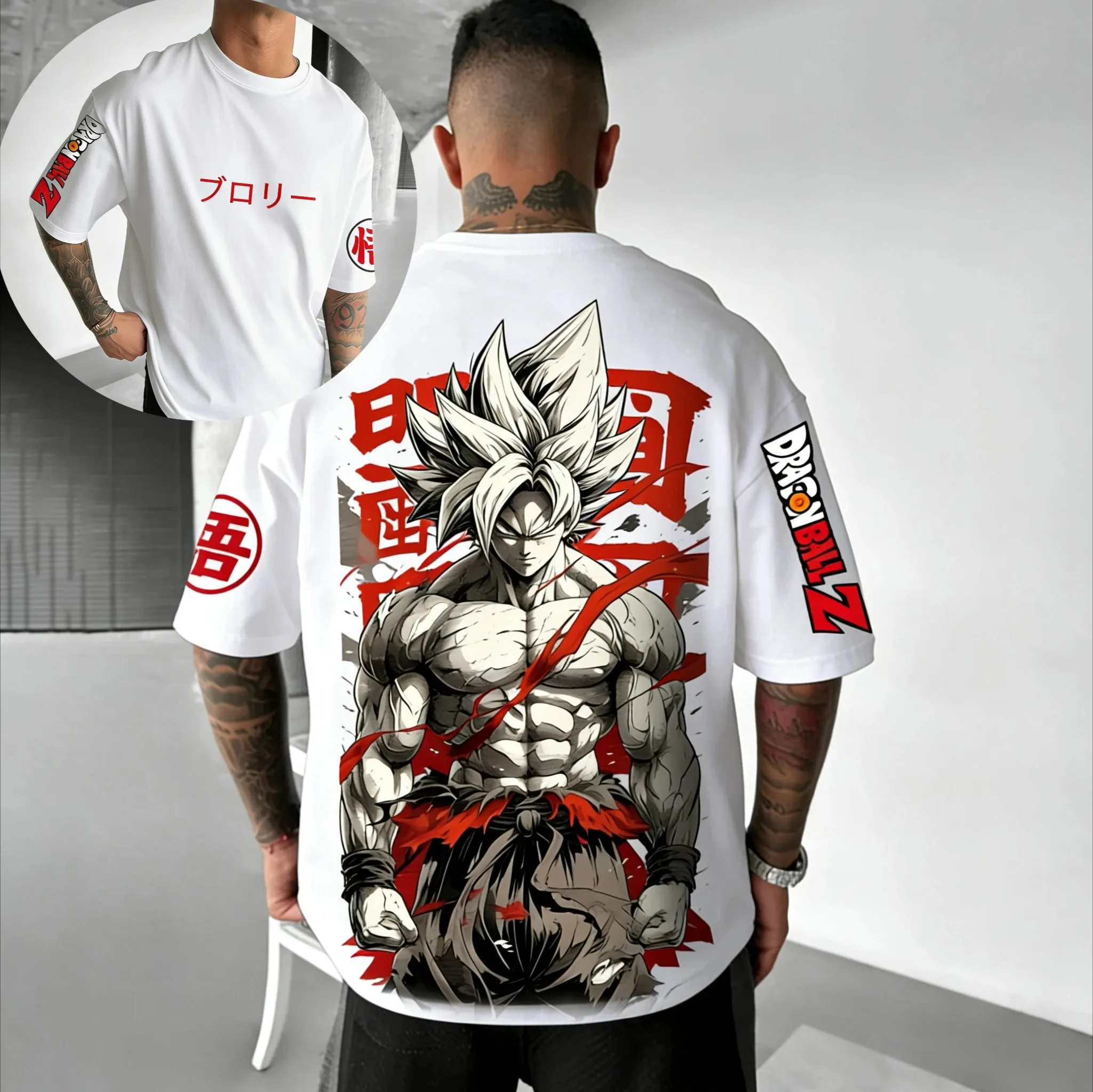

Горячая новинка 2026: Летняя футболка унисекс Dragon Ball в стиле ретро, высококачественная хлопковая мужская футболка оверсайз с Гоку, повседневная детская футболка с коротким рукавом