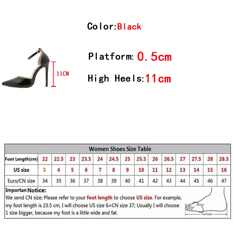 Hlieny Size 35-42 Black Patent Leather Designer Pointed Toe Stiletto Pumps Women Fashion High Heels Party Stripper Prom Shoes