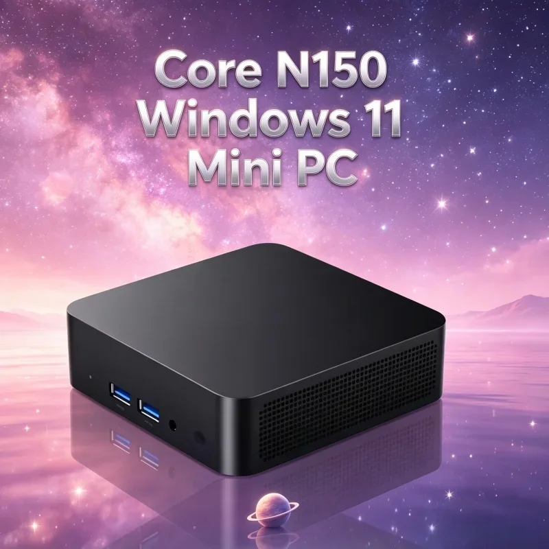 

Windows 11 Pro Mini PC 32GB RAM 1TB/2TB SSD Core N150 BT5.2 WiFi6 4K HD Gaming Office PC, Durable with 3 Years Warranty
