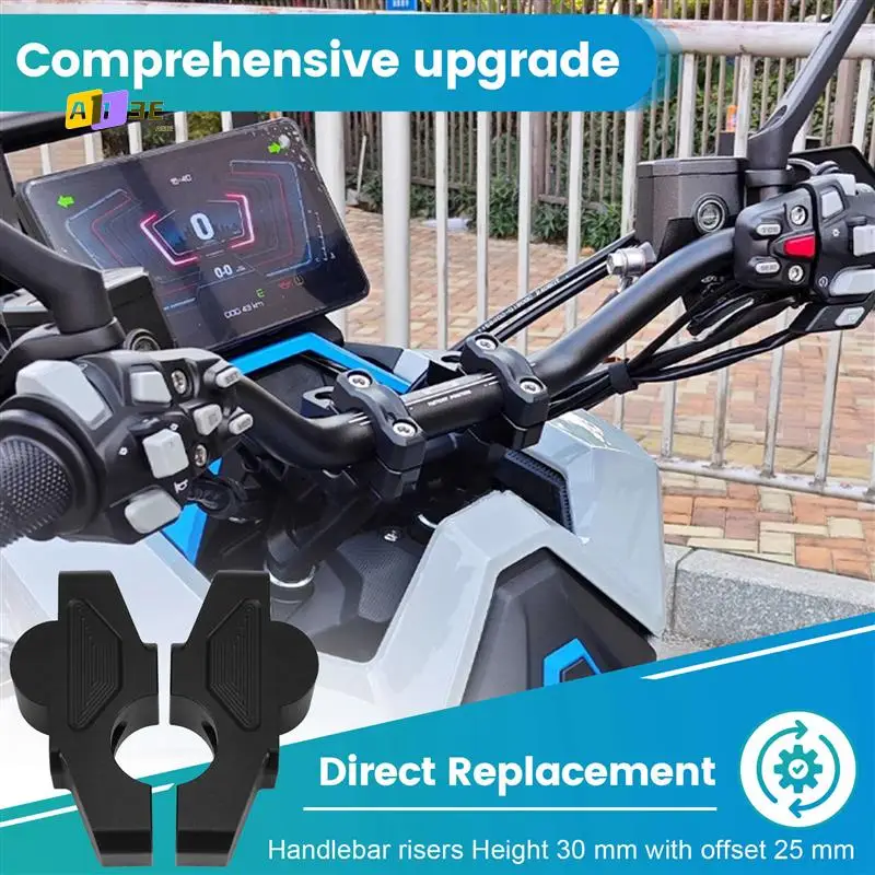 

A03E-Scooter Accessories Handlebar Riser Clamp Extension Adapter For Zontes 368G 368G Adv 2024-