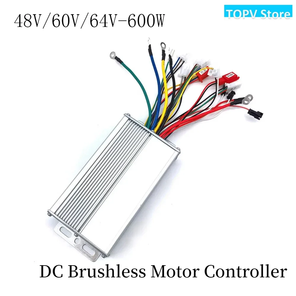 48 60 64V 600W Electric Bike Brushless Motor Controller DC Electric Controller E-Scooter Replacement Part