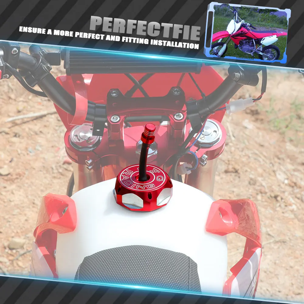 Motorcycle CNC Gas Fuel Tank Cover Cap For HONDA CR85R CR125R CR250R CRF150R CRF230F XR 50R 70R 80R 100R