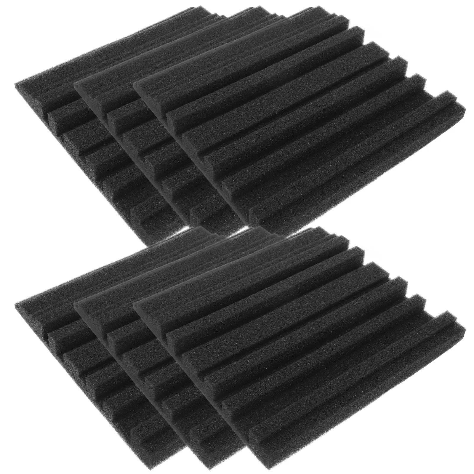 

6Pcs Acoustic Foam Panels Soundproofing Wall Self-Adhesive Noise Reducing Studio Recording Room Treatment Kits